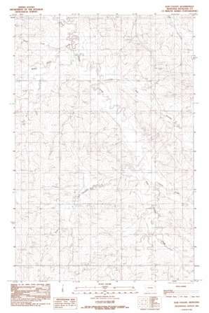 Elm Coulee topo map