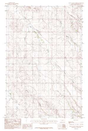 Olson Coulee North topo map