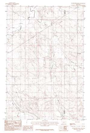 Woodworth Hill USGS topographic map 47105d4