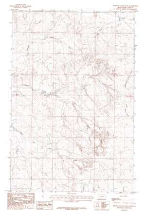 Johnson Coulee East topo map