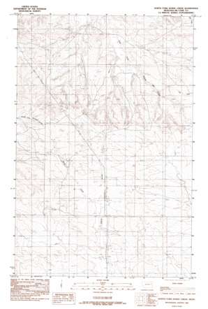 North Fork Horse Creek topo map