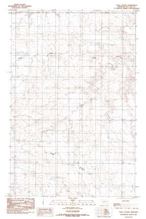 Gady Coulee topo map