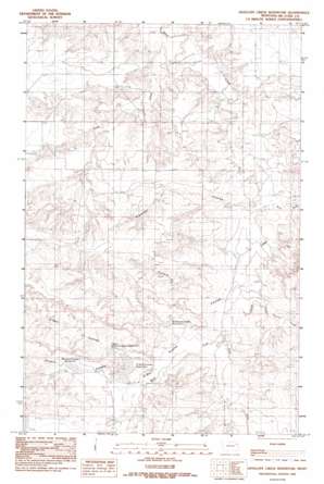 Antelope Creek Reservoir USGS topographic map 47105h6