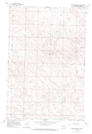 Darby Buttes SW USGS topographic map 47106a8