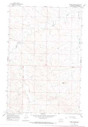 Darby Buttes topo map