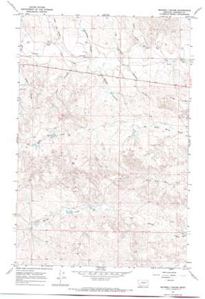Maxwell Coulee topo map