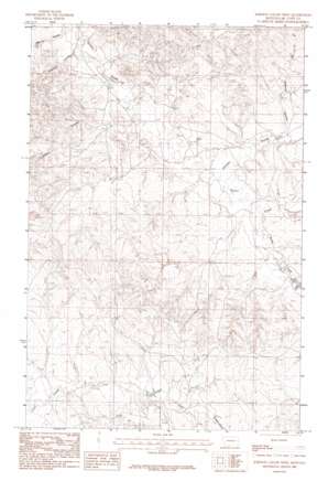 Johnson Coulee West topo map