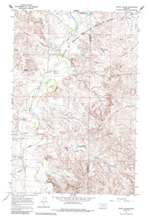Frank Coulee topo map