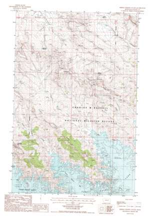 Middle Eighth Coulee topo map