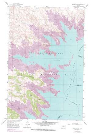 Skunk Coulee topo map
