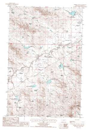 Bomber Coulee topo map