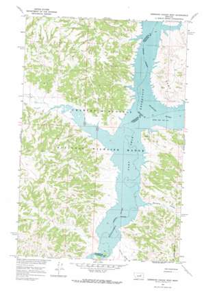 Germaine Coulee West topo map