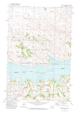 Wagon Coulee topo map