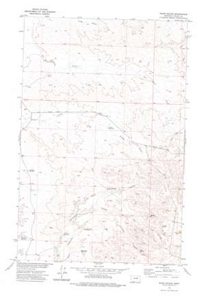 Niles Coulee topo map