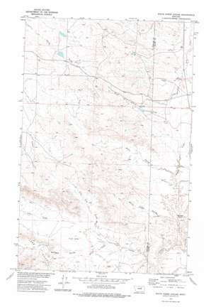 White Horse Coulee topo map