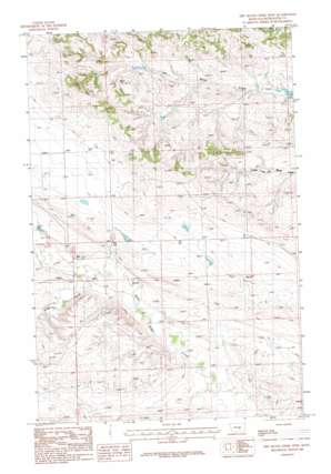 Dry Blood Creek West topo map