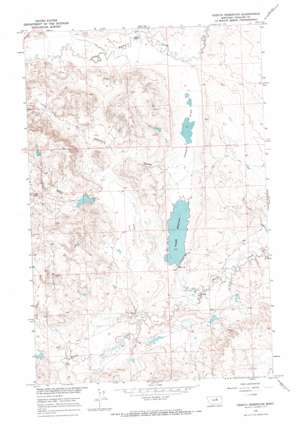 Veseth Reservoir topo map