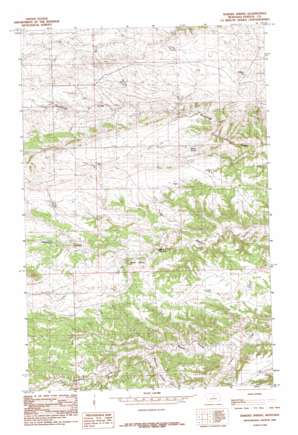 Bakers Spring topo map
