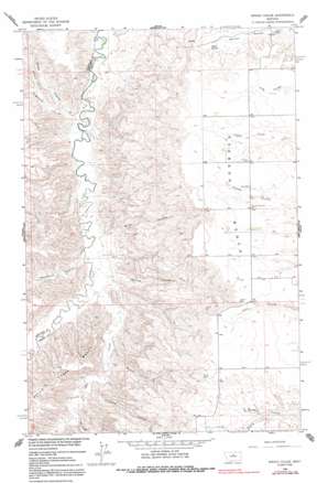 Spring Coulee topo map