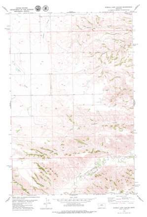 Steele Lake Coulee topo map