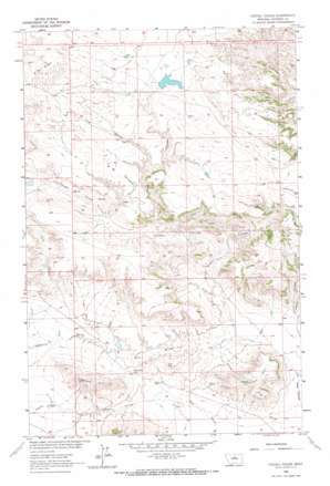 Pigtail Coulee topo map