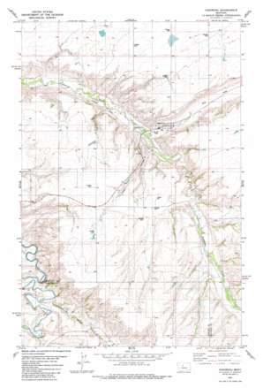 Highwood topo map