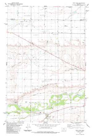Fort Shaw topo map