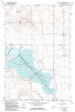Benton Lake East topo map