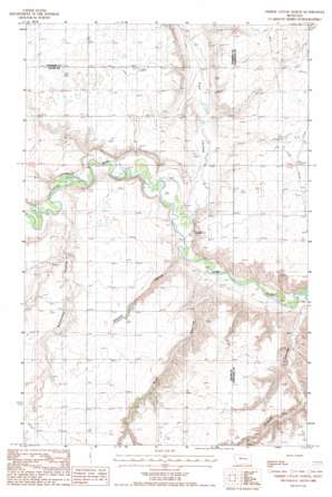 Timber Coulee North topo map
