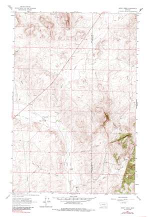 Henry Creek topo map
