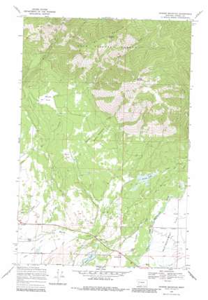 Ovando Mountain USGS topographic map 47113a1