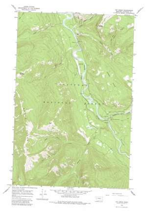 Tin Creek topo map