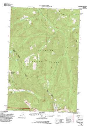 Connor Creek topo map