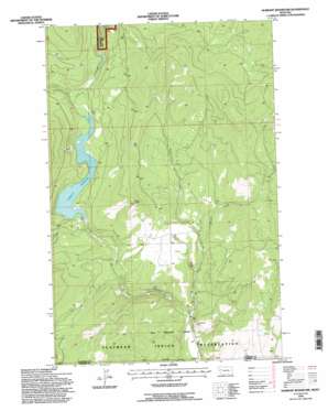 Hubbart Reservoir topo map