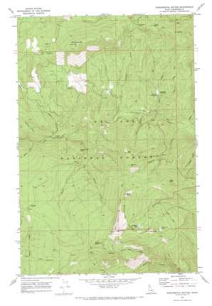 Monumental Buttes topo map