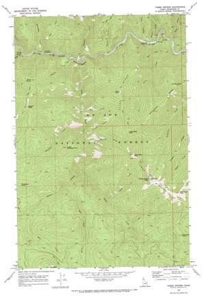 Three Sisters USGS topographic map 47115b6