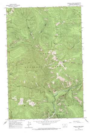 Priscilla Peak topo map