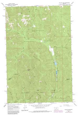 Miller Lake topo map