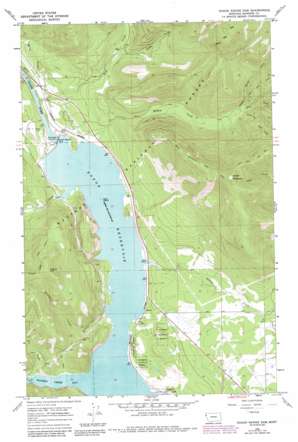 Noxon Rapids Dam USGS topographic map 47115h6