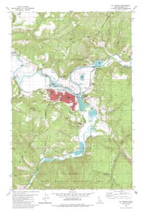 Saint Maries USGS topographic map 47116c5