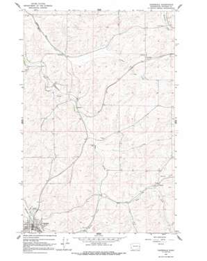 Oakesdale topo map