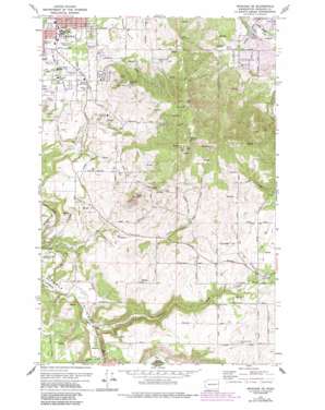 Spokane Se topo map