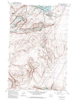 Coulee City topo map