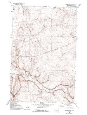 Foster Coulee topo map