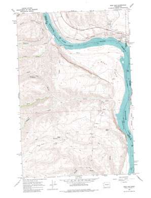 West Bar topo map