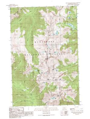 Chiwaukum Mountains USGS topographic map 47120f8
