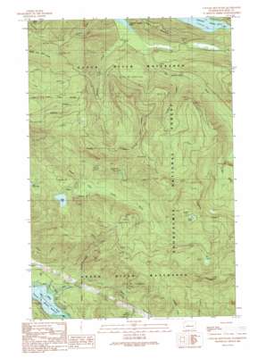 Cougar Mountain topo map