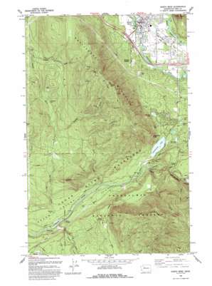 North Bend topo map