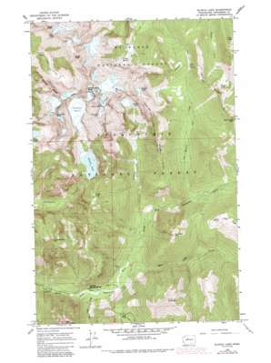 Blanca Lake topo map