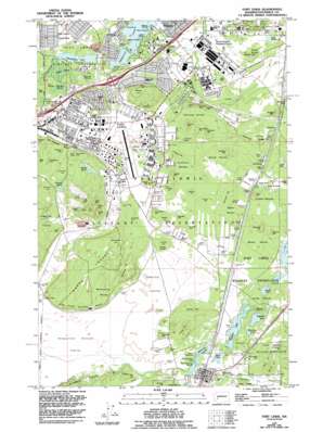 Fort Lewis topo map